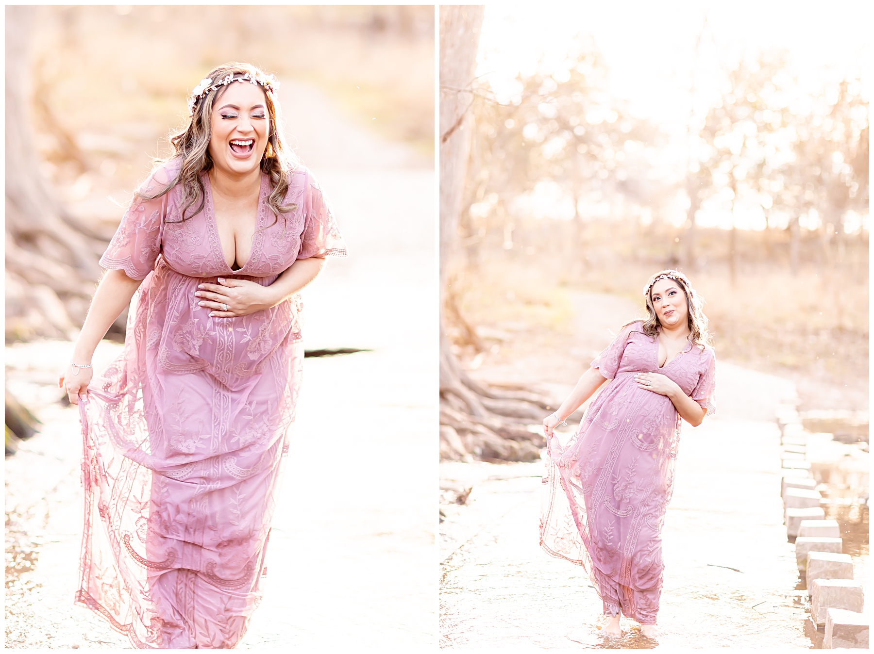 Janina + Alex Maternity Session at the Cibolo Nature